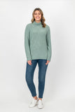 Cable Knit Wool Jumper - Seafoam