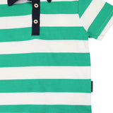 Striped Polo Tee - Green Stripe