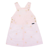 Flower Embroidered Pinafore - Light Pink