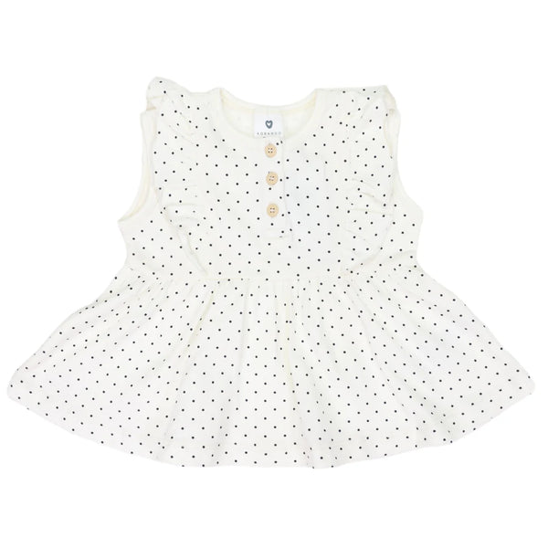 Cotton Spot Blouse - White