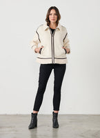 Faux Suede & Sherpa Jacket