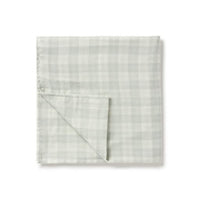 Sage Gingham Muslin Wrap