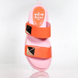 Eva Slides - Tangerine/Bubblegum