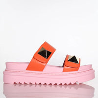 Eva Slides - Tangerine/Bubblegum