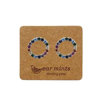 Rainbow Circle Earrings