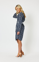 Harbour Dress - Navy/White