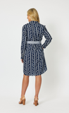 Harbour Dress - Navy/White