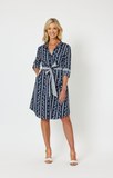 Harbour Dress - Navy/White