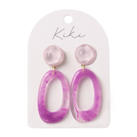 Violet Hoop Earrings