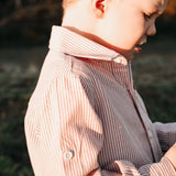 Boys Dress Shirt - Red Pinstripe