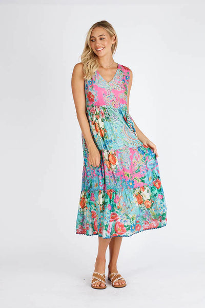 Lulalife Finch Sleeveless Midi - Multi