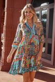 Mosaic Tiered Dress