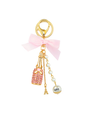 Key Ring - Wine Pink