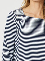 Mariner Tee - Navy/White Stripe