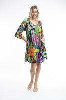 Dress with Tassels - Nicossia Print