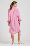 The Popover Shirtdress - Pink Combo