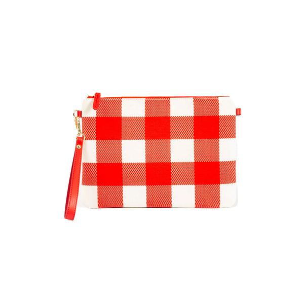 Capri Gingham Crossbody - Red & White