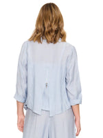 Waterfall Front Jacket - Ice Blue