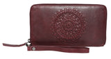 Cow Leather Large Ladies Zip Wallet