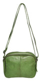 Soft Cow Leather Cross Body Camera Bag - Grass