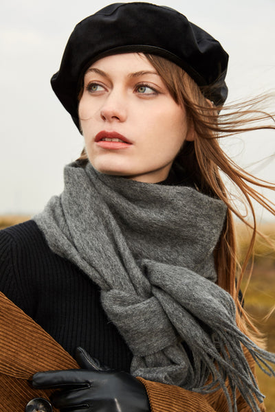 Merino Snug Scarf - Charcoal