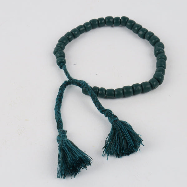 Stone Boho Bracelet - Dark Green