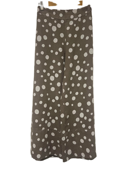 Spot Linen Crop Pant - Fango