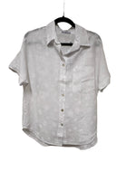 Spot Linen Blouse - White