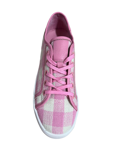 Izzy Sneaker - Pink Check