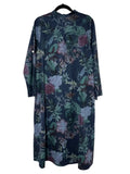 Flora Cotton Dress - Navy