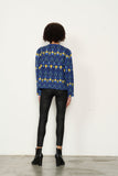 Ethnic Pattern Jacket - Blue