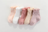 Frilly Crew Socks - White