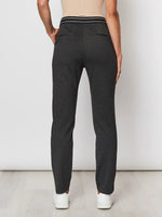 Textured Ponte Pant - Charcoal