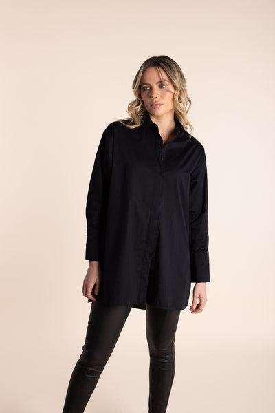 Poplin Shirt - Black