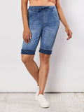 Stretch Denim Shorts