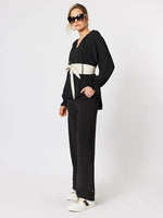 Estelle Wide Leg Pant - Black