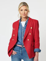 Manhatten Boucle Jacket - Red