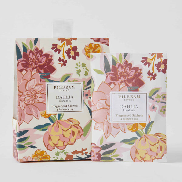 Dahlia Scented Mini Sachets - 4 x 10g