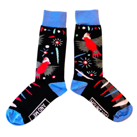 Blue Mountains Socks - Galahs