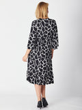 Pebble Wrap Dress - Black