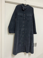 Corduroy Shirt Dress - Anthracite