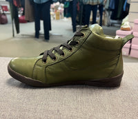 Taigum Leather Shoe - Olive