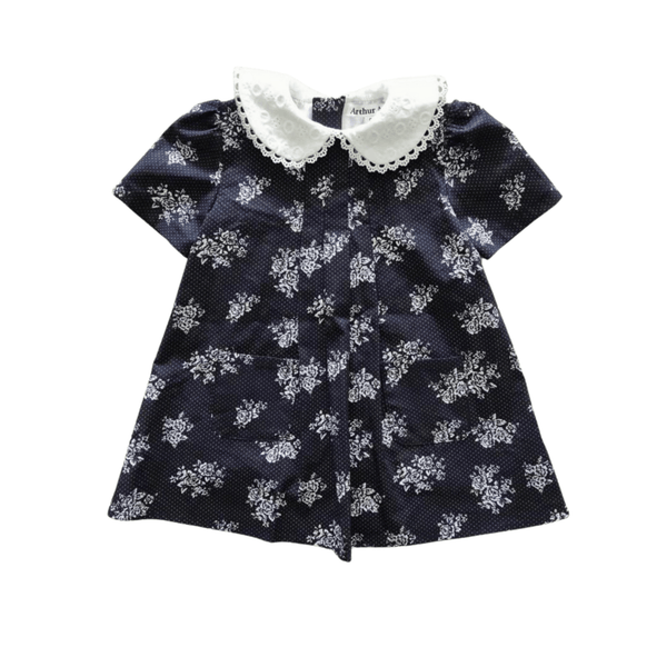 Classic Collared Dress - Navy