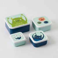 Monsters Lunch & Snack Box Set of 4