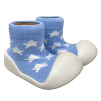 Rubber Soled Socks - Blue Star