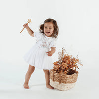 Aster & Oak Primrose Tutu Dress - White Girls Dress