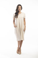 Bubble Midi Dress - Sand