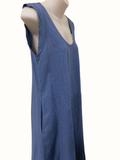 Linen Dress - Blue