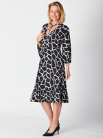 Pebble Wrap Dress - Black