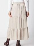 Velveteen Tee Pee Skirt - Natural